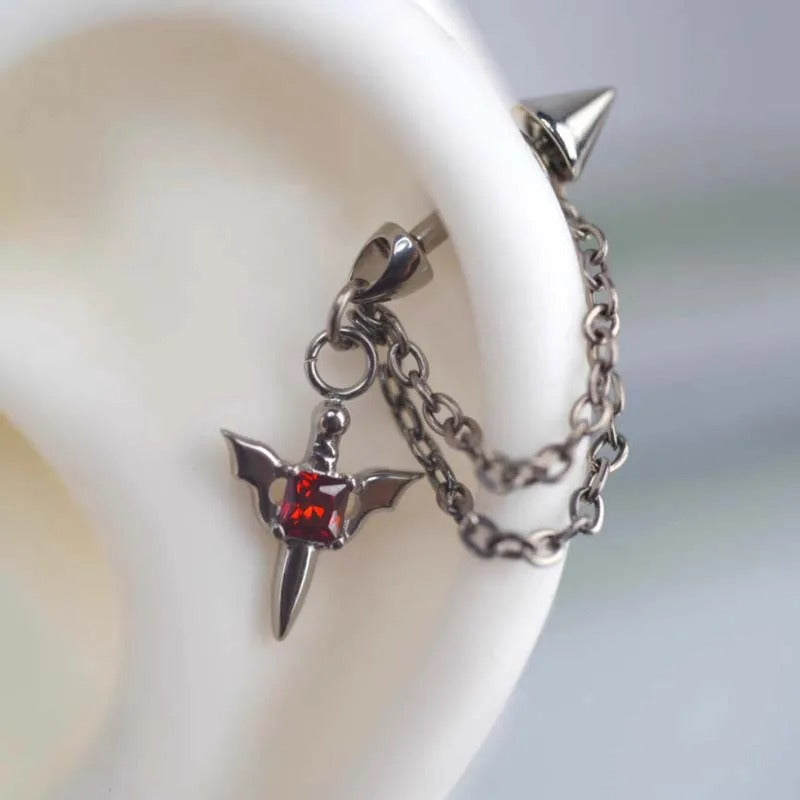 Heart-Inspired Cross Dangle Earrings Bowlift