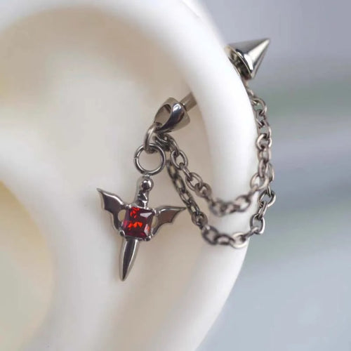 Heart-Inspired Cross Dangle Earrings Bowlift