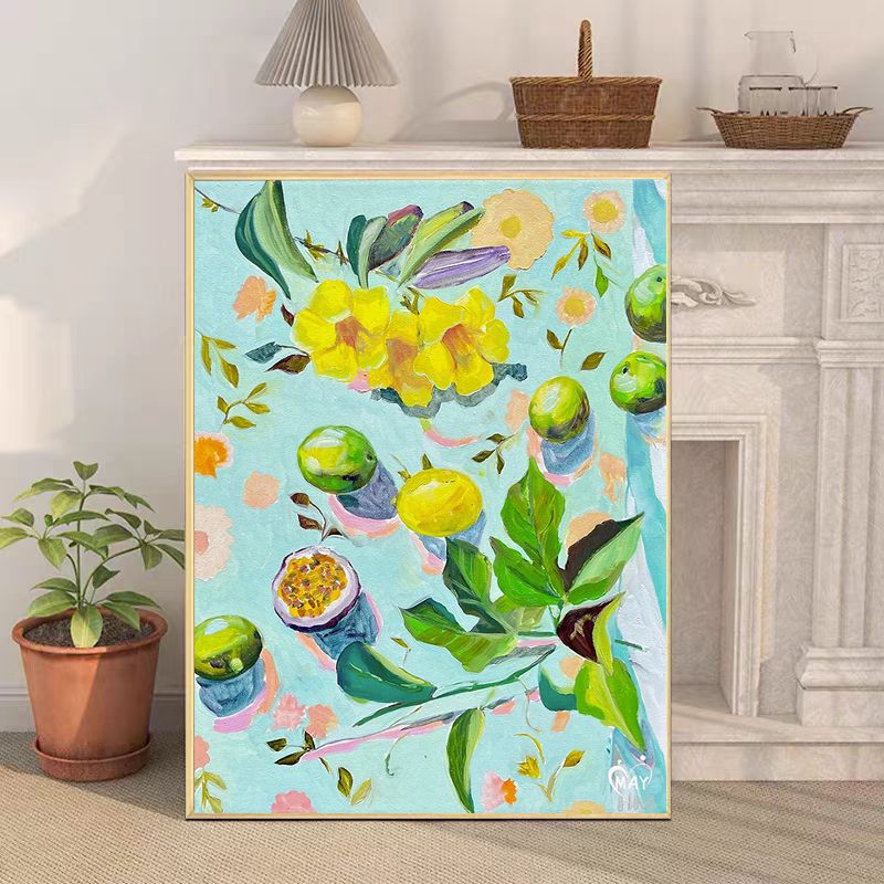 Retro-Inspired Still Life Canvas Art Print Bowlift