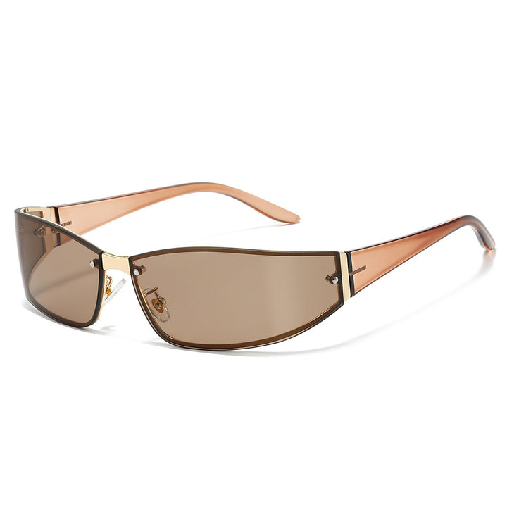 Sleek Cat-Eye Shield Sunglasses Bowlift