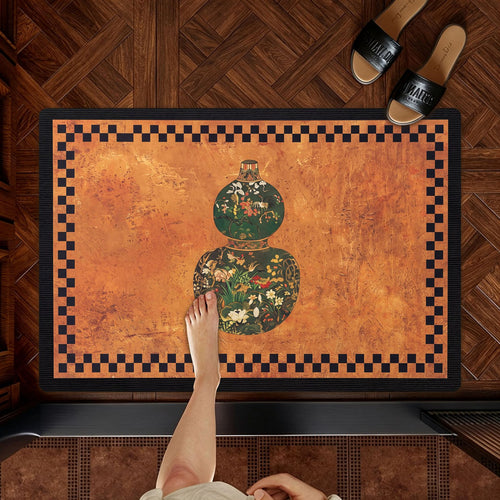 Artistic Elephant-Themed Welcome Mat Bowlift