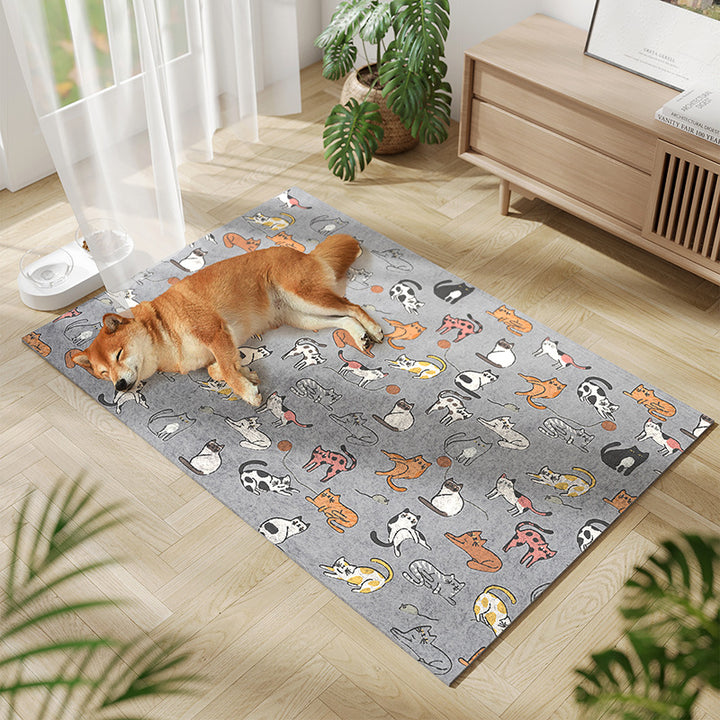 Durable Pet-Themed Comfort Mat Bowlift