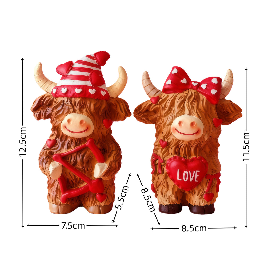 Decorative Horned Cattle Figure Bowlift