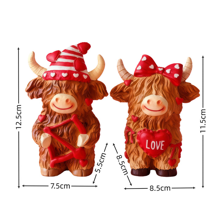 Decorative Horned Cattle Figure Bowlift