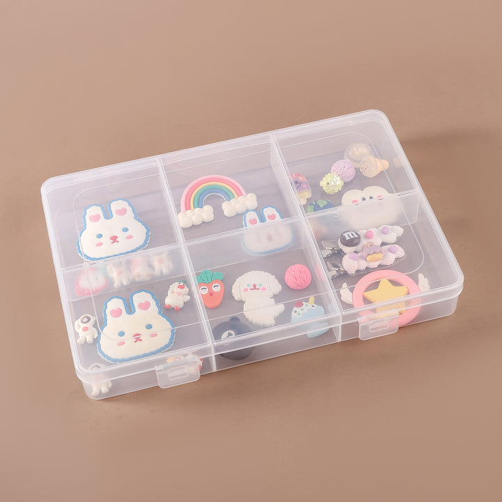 Multi-Compartment Transparent Organizer Box Bowlift