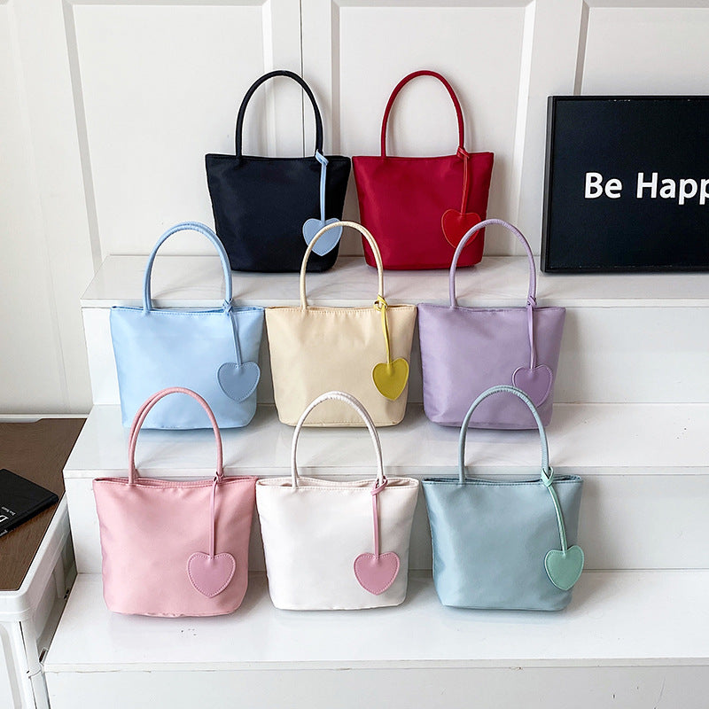 WoStylish Heart-Embellished Everyday Tote Bag Bowlift