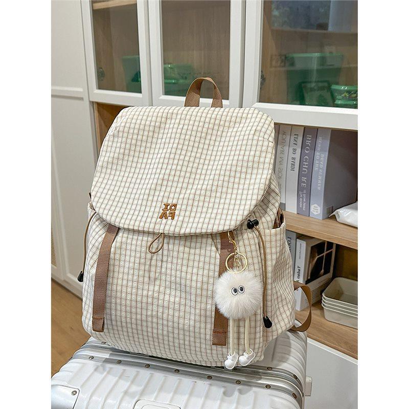 Stylish Checkered Backpack
