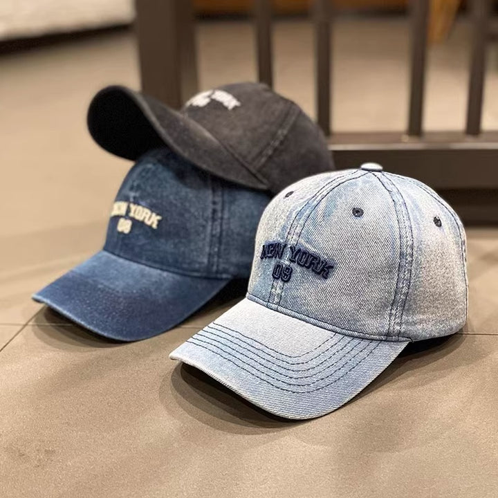 Women's Vintage Denim Baseball Cap Bowlift