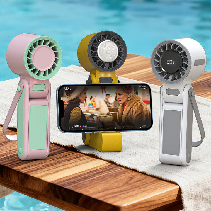 Foldable Rechargeable Handheld Fan Bowlift
