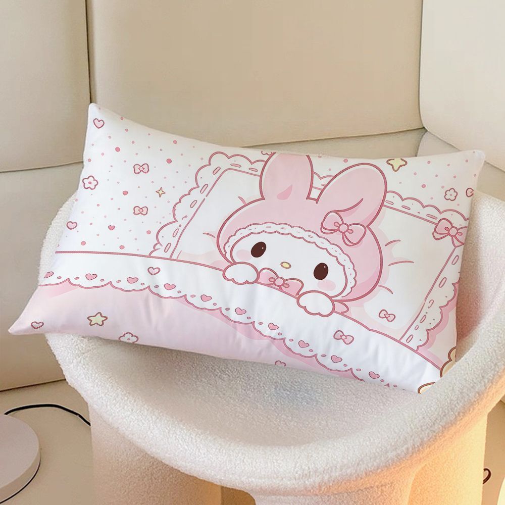 Whimsical Bunny-Themed Decorative Throw Pillow