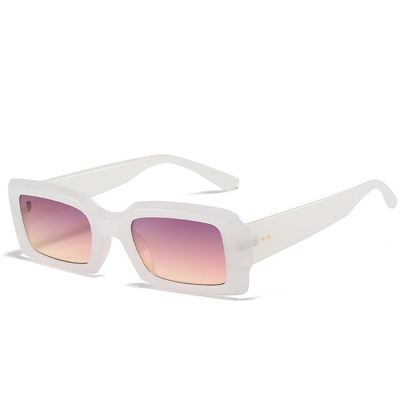 Oversized Geometric Sunglasses with Gradient Lenses Bowlift