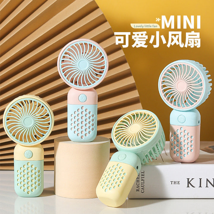 Ladies Portable Handheld Fan with Spray Function Bowlift