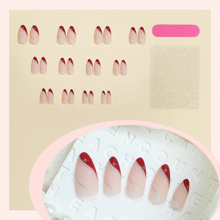 Artistic Gradient Press-On Nail Set Bowlift