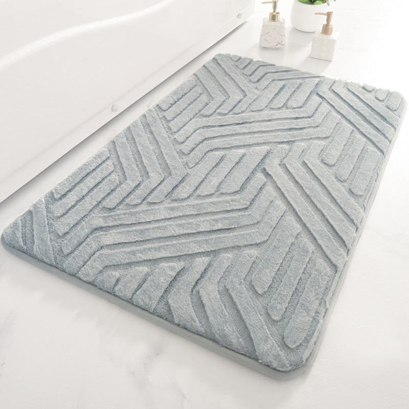 Chevron Textured Bath Mat