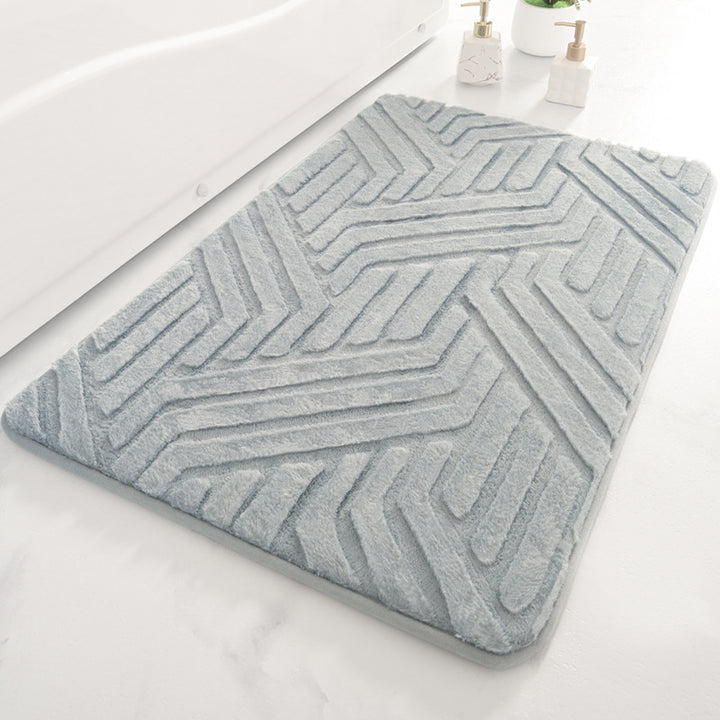 Chevron Textured Bath Mat