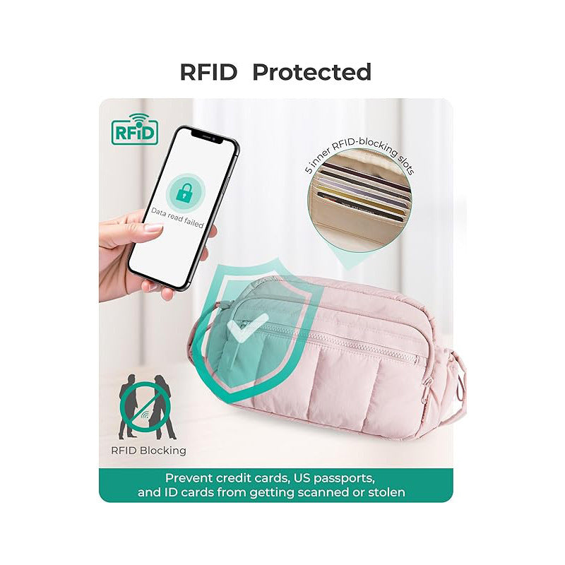 Multifunctional Quilted Shoulder Bag Bowlift
