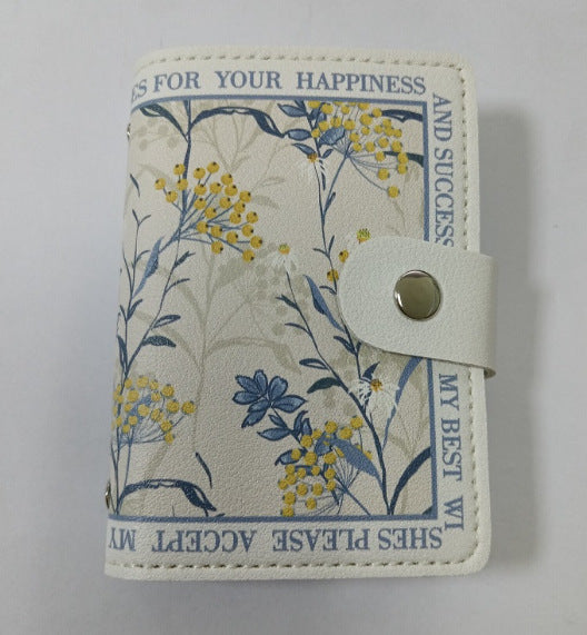Floral Print Zippered Wallet Bowlift