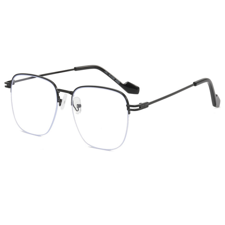 Women Designer Glasses with Square Frame and Glossy Metal Structure Bowlift