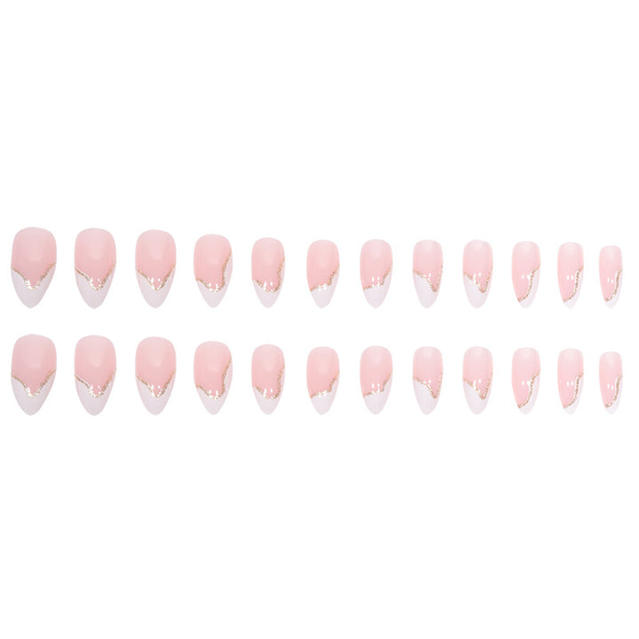 Elegant Stiletto Press-On Nails with Crystal-Embellished Tips Bowlift