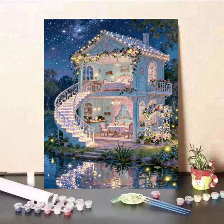 Fairy Tale Dream House Canvas Art Kit Bowlift