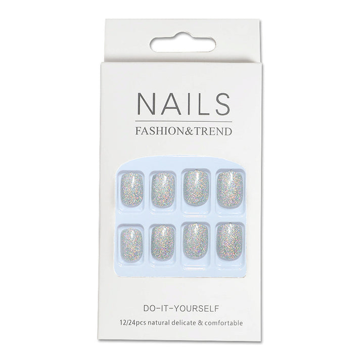 DIY Glitter Press-On Nails Bowlift