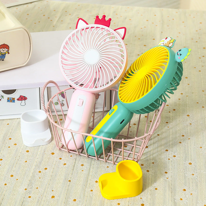 Women Portable Handheld Fan with Playful Animal Design Bowlift