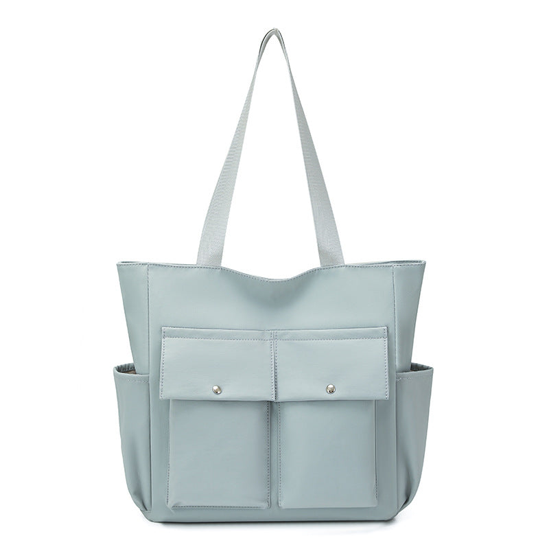 Spacious Dual-Pocket Tote Bag Bowlift