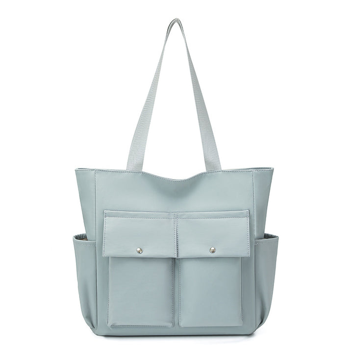 Spacious Dual-Pocket Tote Bag Bowlift