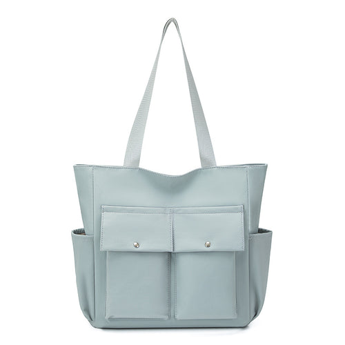 Spacious Dual-Pocket Tote Bag Bowlift