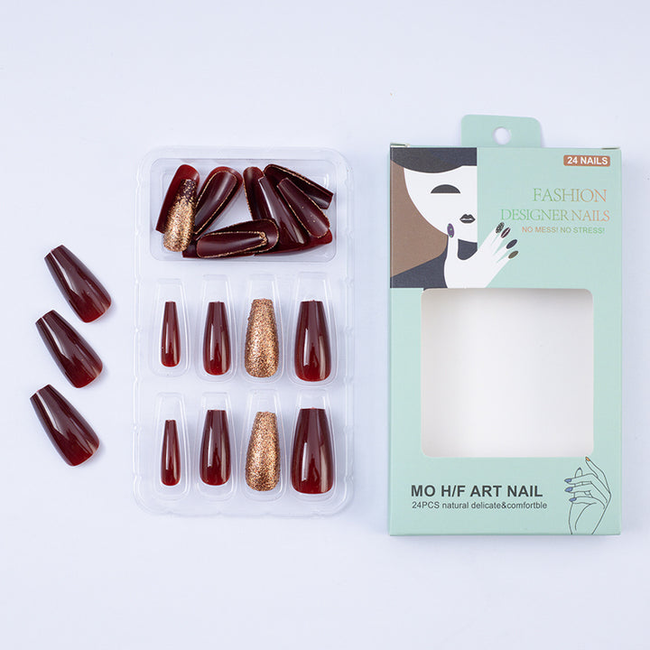 Glamorous Artificial Nail Set Bowlift