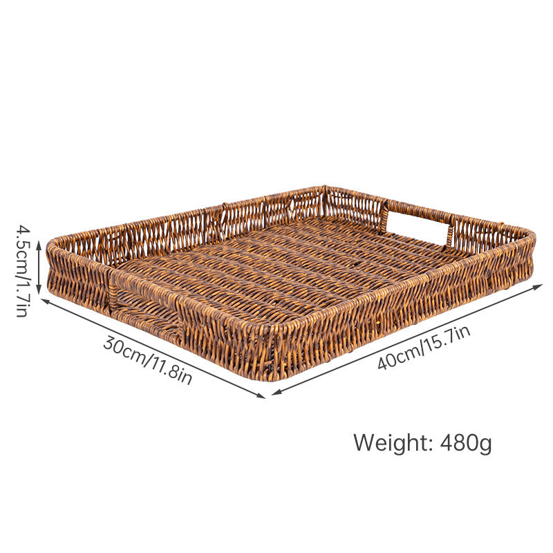 Rectangular Woven Serving Tray Bowlift