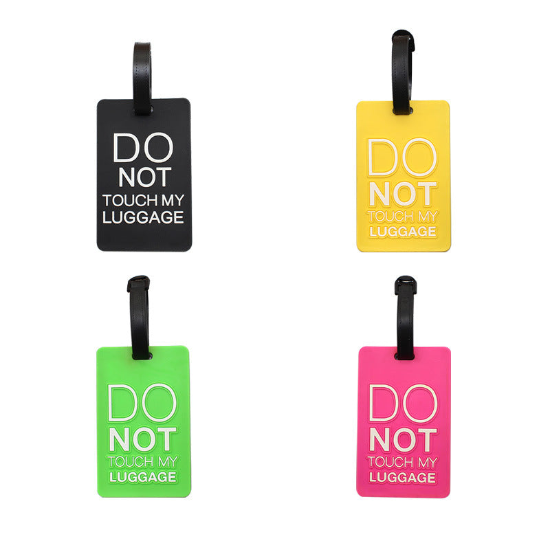 Unisex Luggage Tag with Safety Message Bowlift
