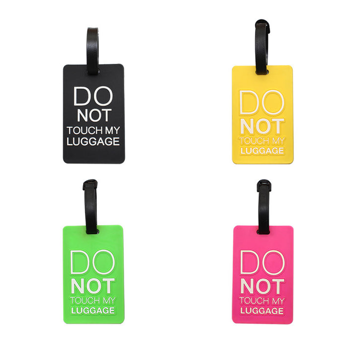 Unisex Luggage Tag with Safety Message Bowlift