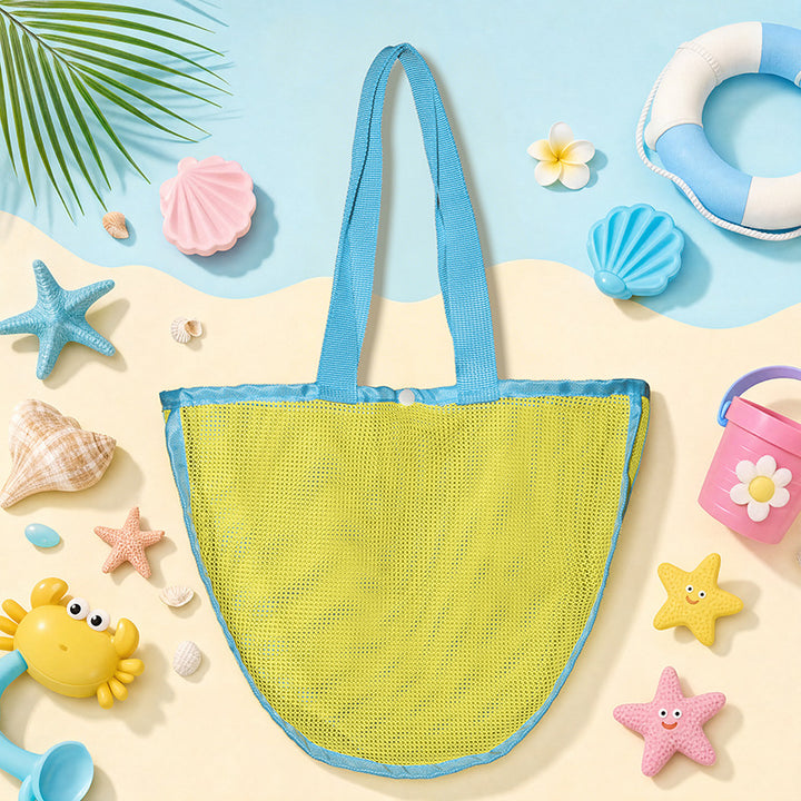 Multifunctional Beach Bag Made of Breathable Mesh Bowlift
