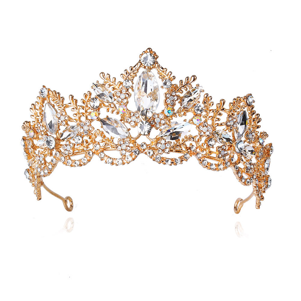 Ladies Glamorous Tiara with Sparkling Crystal Decorations Bowlift