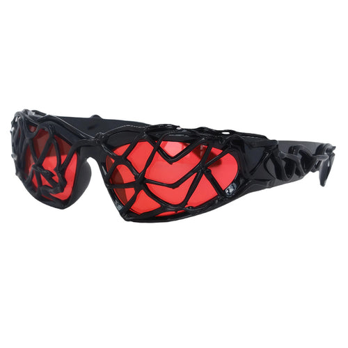 Women's Sporty Sunglasses with Innovative, Textured Frame Bowlift