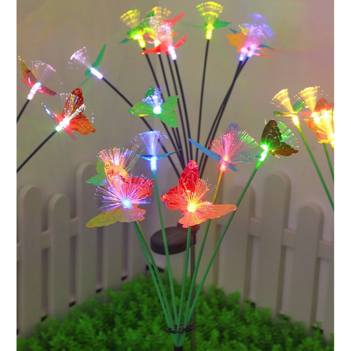 Decorative LED Fiber Optic Flower Stakes Bouquet Bowlift