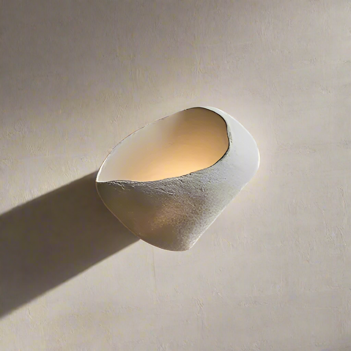 BowLift | Wall lamp made of Polystyrene in Wabi-Sabi Style