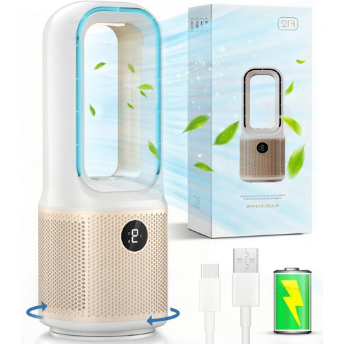 Unisex Portable Tower Fan with Innovative Wireless Technology Bowlift