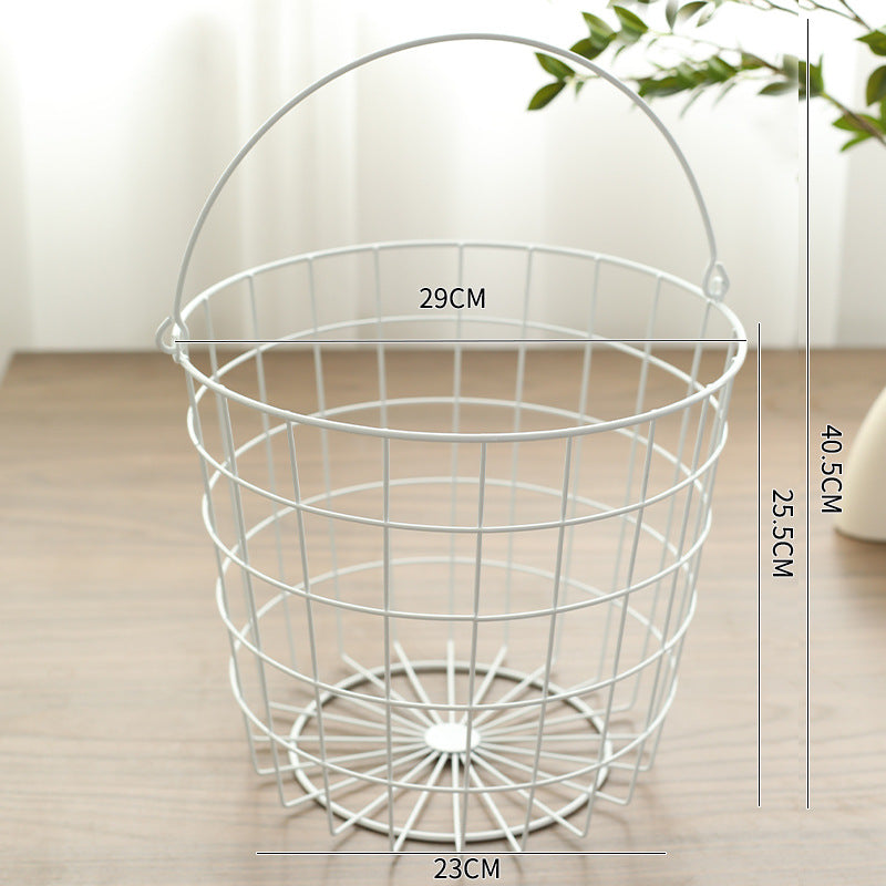 Unisex wire basket with ergonomic carrying lid Bowlift