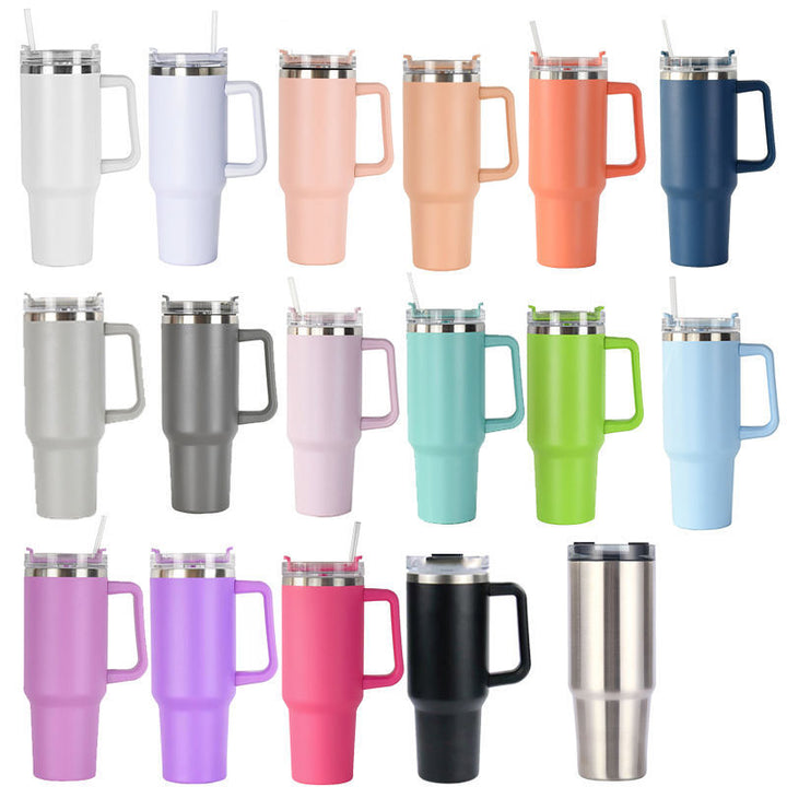 Women's insulated drinking cup with practical carrying handle Bowlift