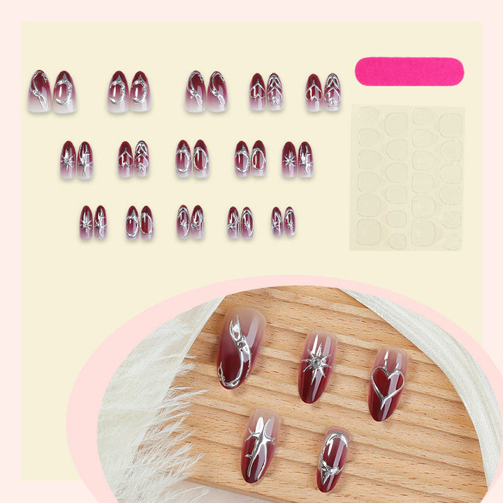 Artistic Floral Ombre Press-On Nails Bowlift