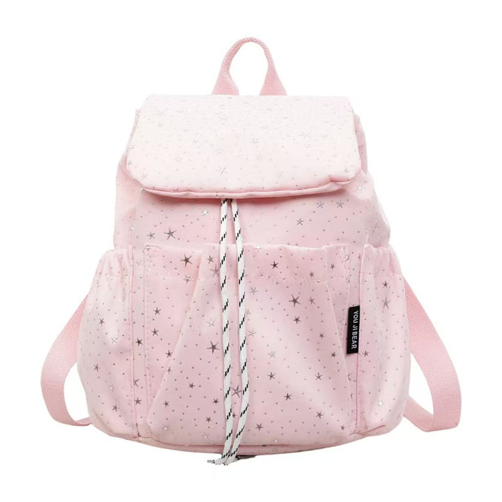 Starry Print Casual Backpack Bowlift