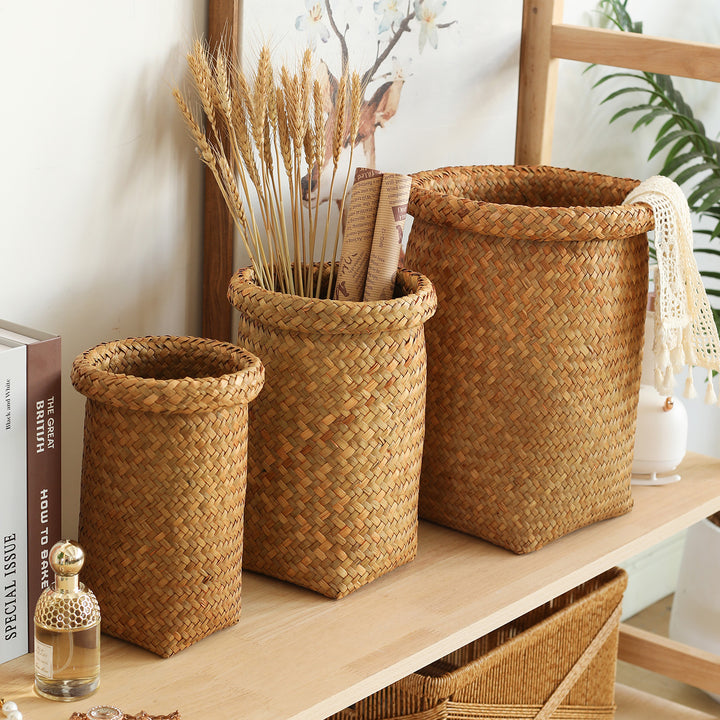 Handwoven Storage Cylinder Bowlift