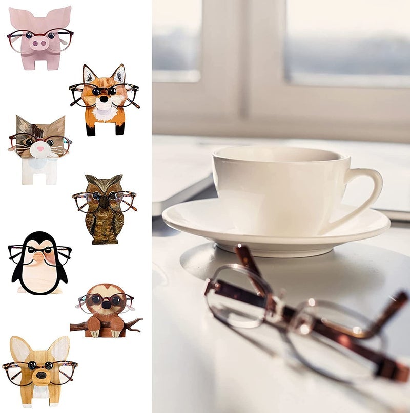 Cute wooden glasses case in animal shape | Bowlift