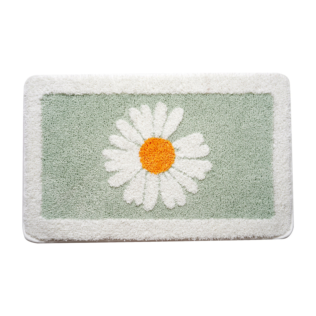 Decorative Floral Bath Mat Bowlift