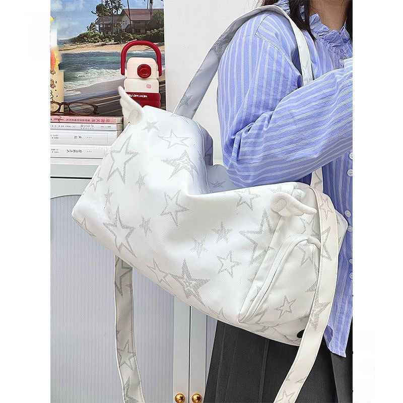 Trendy Star-Patterned Hobo Bag