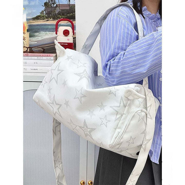 Trendy Star-Patterned Hobo Bag