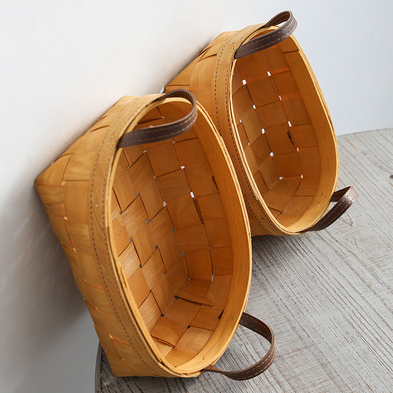 Unisex Handwoven Basket with Practical Carry Handle Bowlift