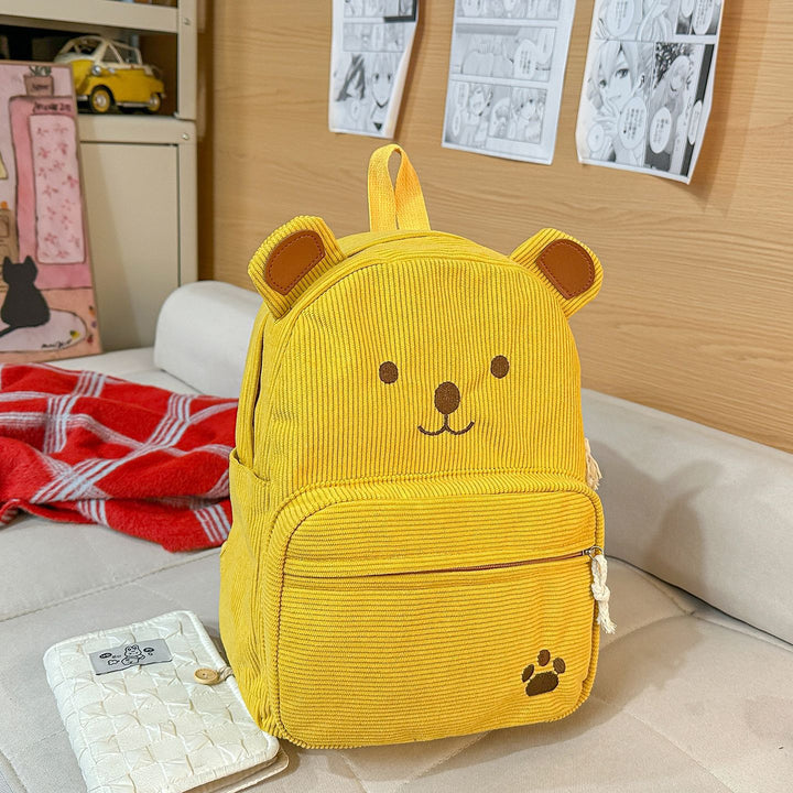 Backpack with Cute Bear Design and Practical Compartments Bowlift